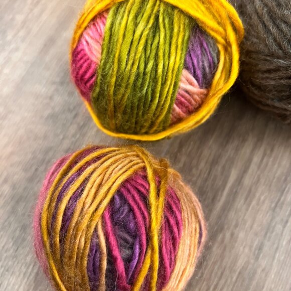 Wool Natural Fiber Yarn Lot Browns and Yellows - Picture 9 of 14